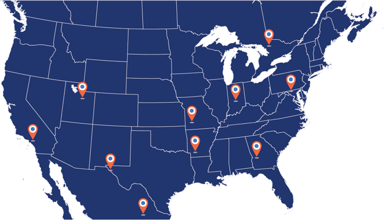 Warehouse Map Locations