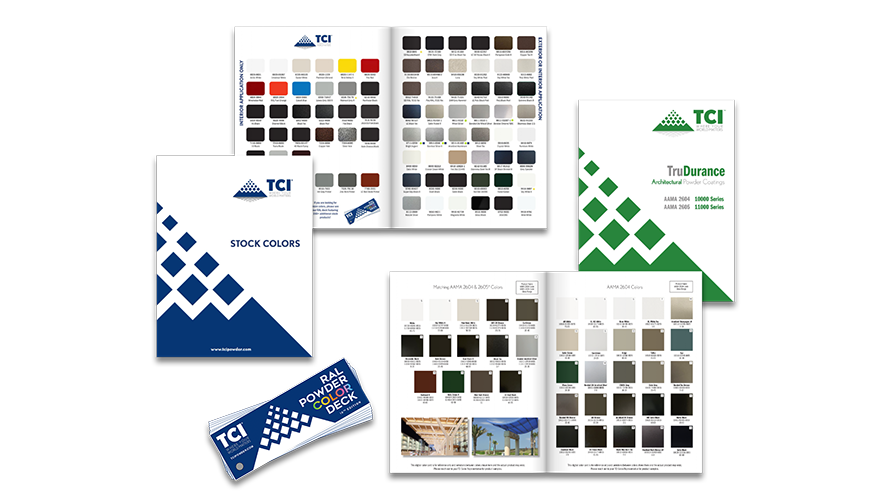 TCI Stock Powder Product Literature Covers